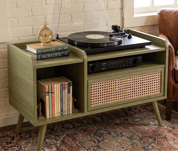 Cane Vinyl Storage Cabinet