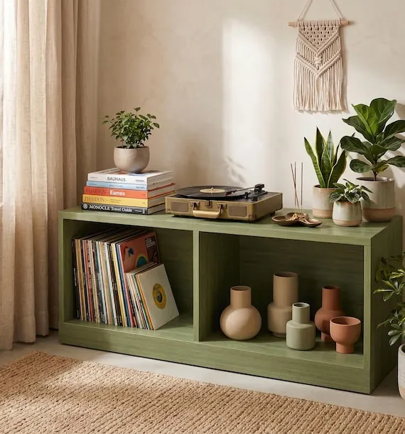 Low Record Player Stand